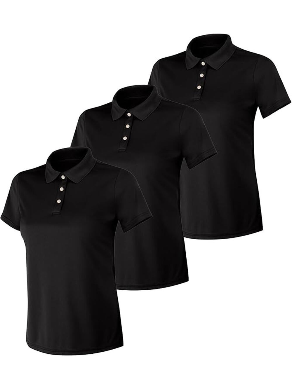 Hanes Sport Cool DRI Women's Performance Polo Shirt, 3-Pack